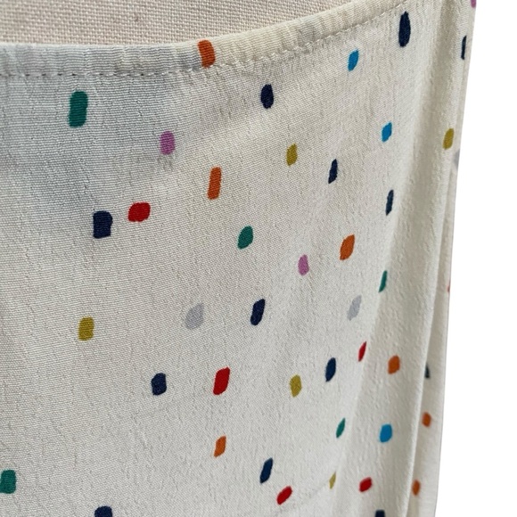 TOPSHOP Polka Dot Cami Tank White Multicolor Confetti Dot Top Size 10 M - Picture 11 of 12